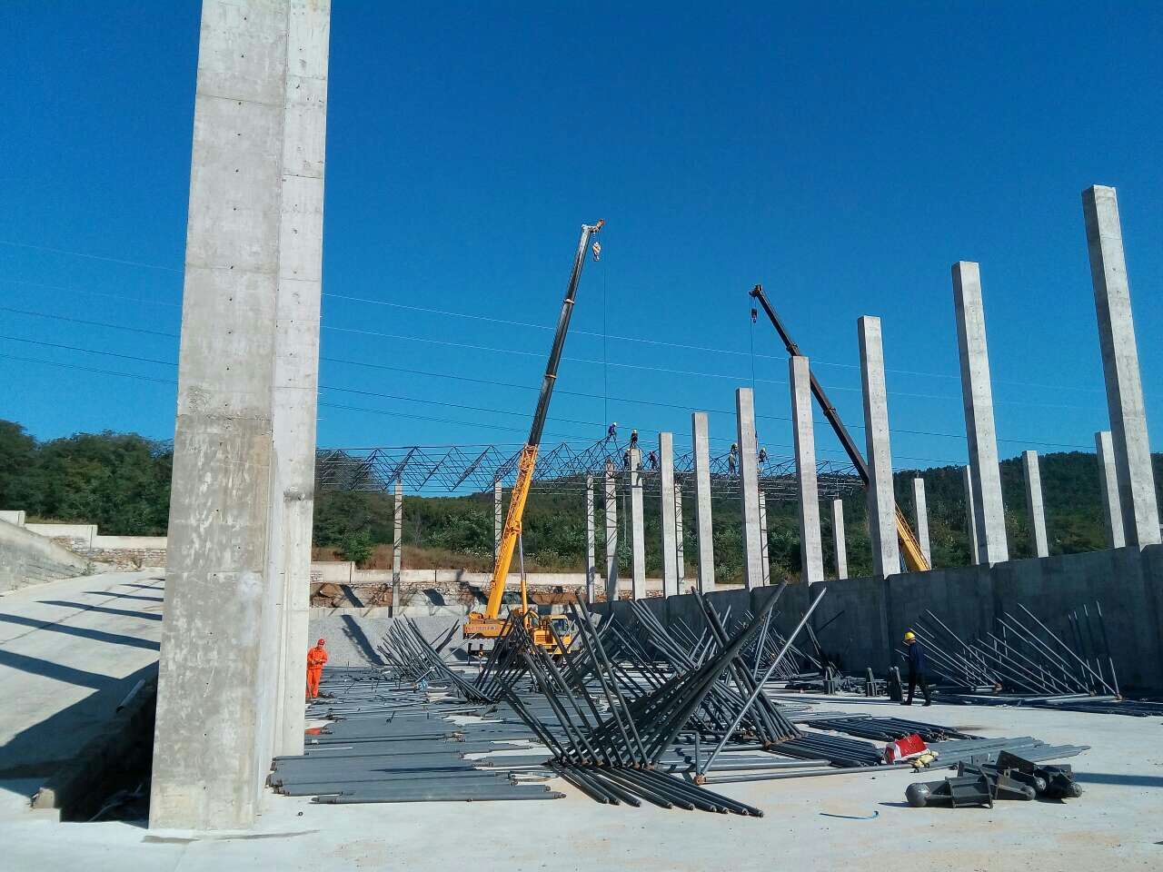 鹰潭搅拌站网架